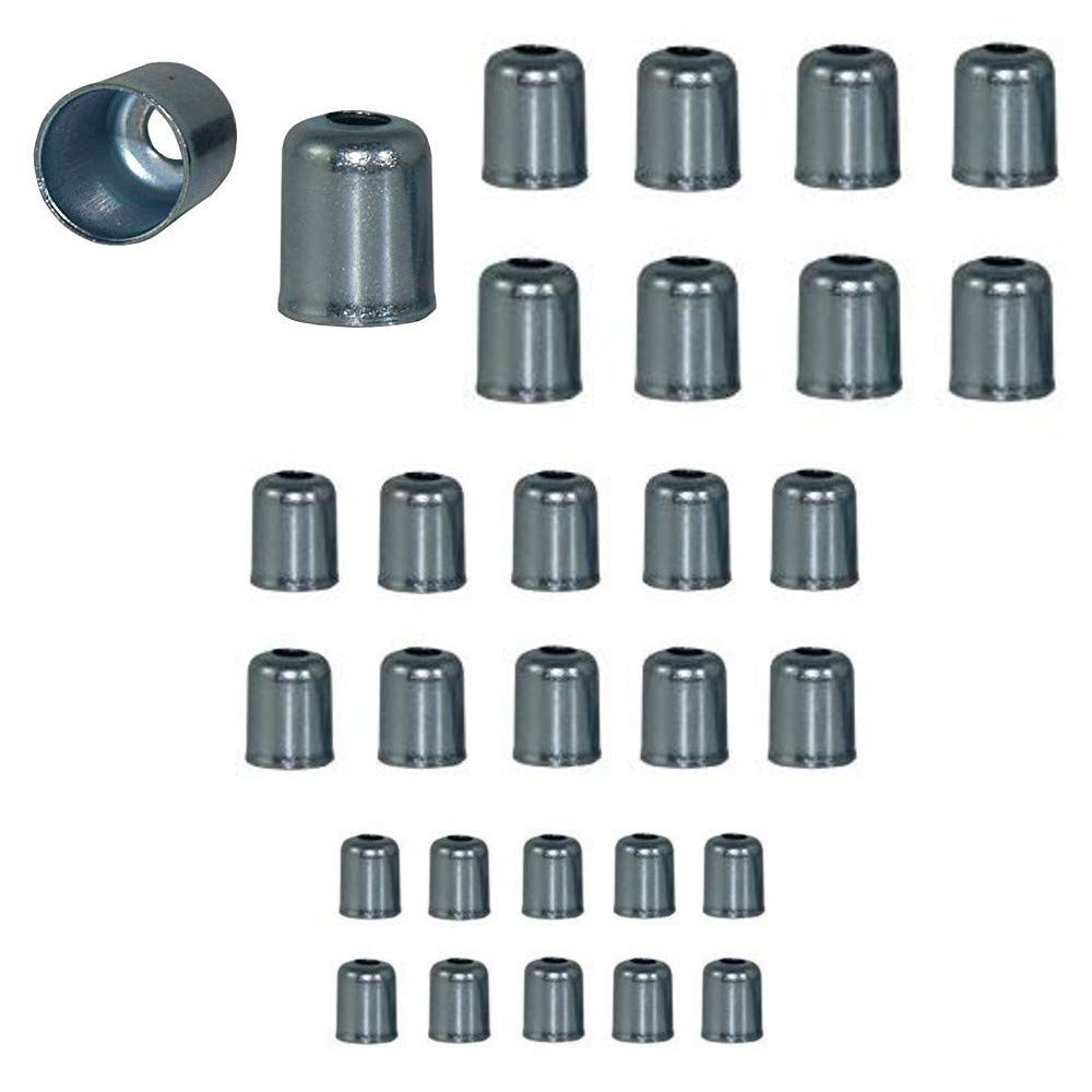Lot De 10 Embouts De Gaine Algi 00437000 Pour Cyclo - Dimensions 6,1 X 12 Mm (diamètre Intérieur 5,5 Mm) - Neuf