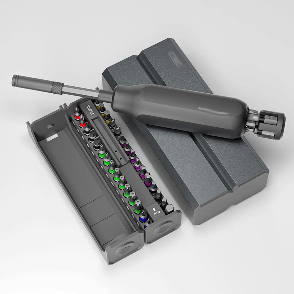 Juego de Destornilladores magnéticos de precisión multifunción 40 en 1, Mini Caja de Herramientas de reparación de Apertura de Destornillador electrónico