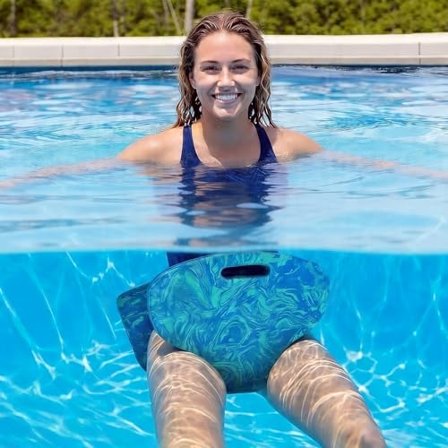 Pool Saddle Floats for Adults,Soft Foam Water Saddle Lake Floats,Non Inflatable Swim Floating Seats for Adults Heavy Duty for Swimming Pool Accessories Blue (Blue 4pcs) by PJT - Image 9