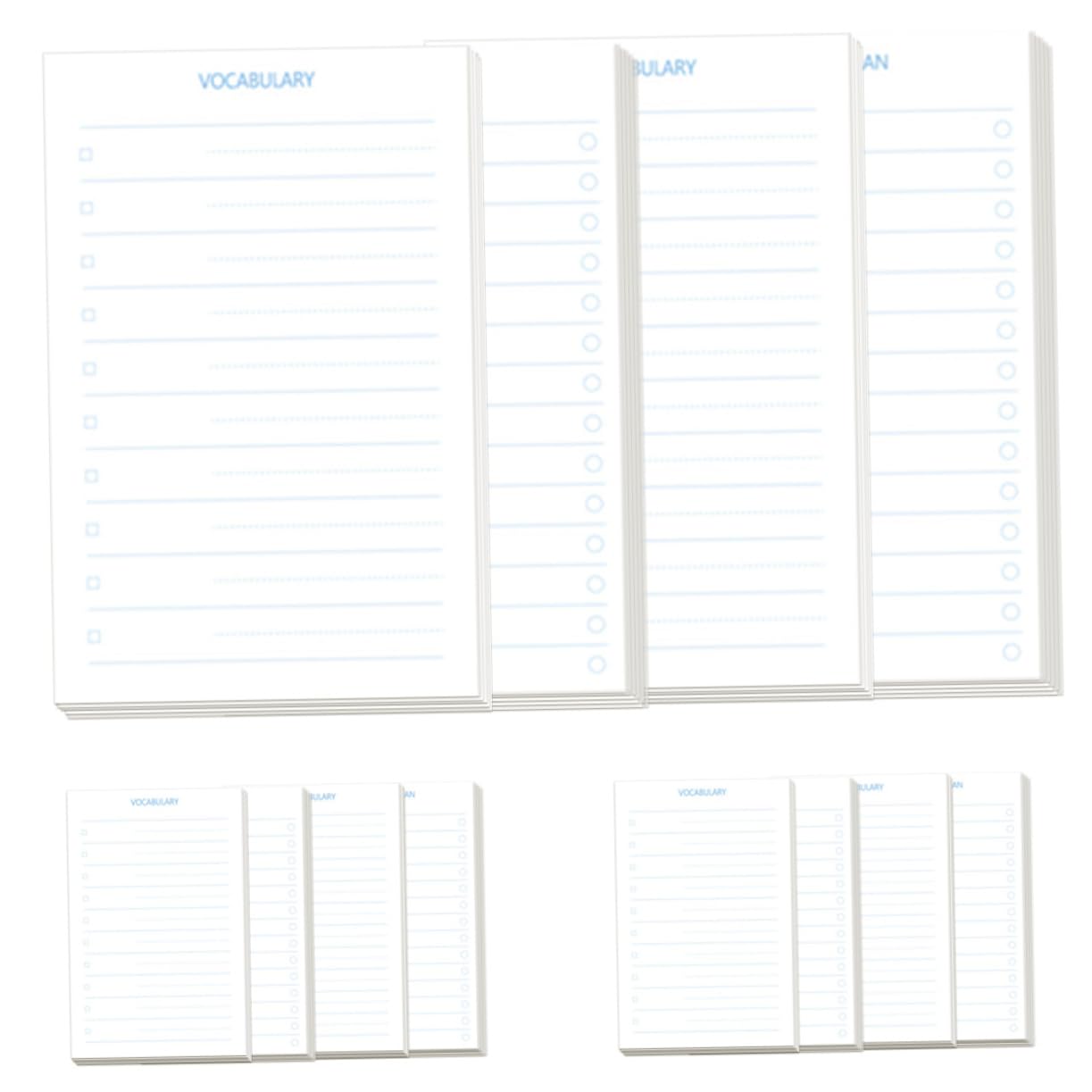 HOMSFOU 3 Pezzi Quaderni Portatili Multifunzionali per Memo Pads Taccuini Compatti per Ufficio e Scuola per Note e Pianificazione