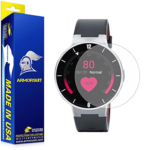 ArmorSuit Alcatel Onetouch Smartwatch Anti-Glare Screen Protector (2 Pack) Full Coverage MilitaryShield Screen Protector for Alcatel Onetouch Smartwatch - Matte Anti Bubble Film