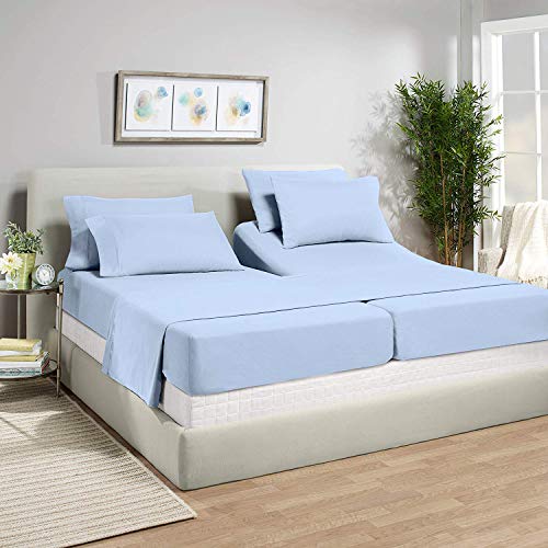 ARlinen Split King Sheets for Adjustable Beds -Split King Sheet Sets- 15