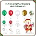 Merry Christmas Balloon Arch Garland Kit, 114 Pieces Green Red White Gold Confetti Balloons with Santa Claus Mylar Balloon for Christmas Party Decorations New Year Baby Shower Birthday Party Supplies