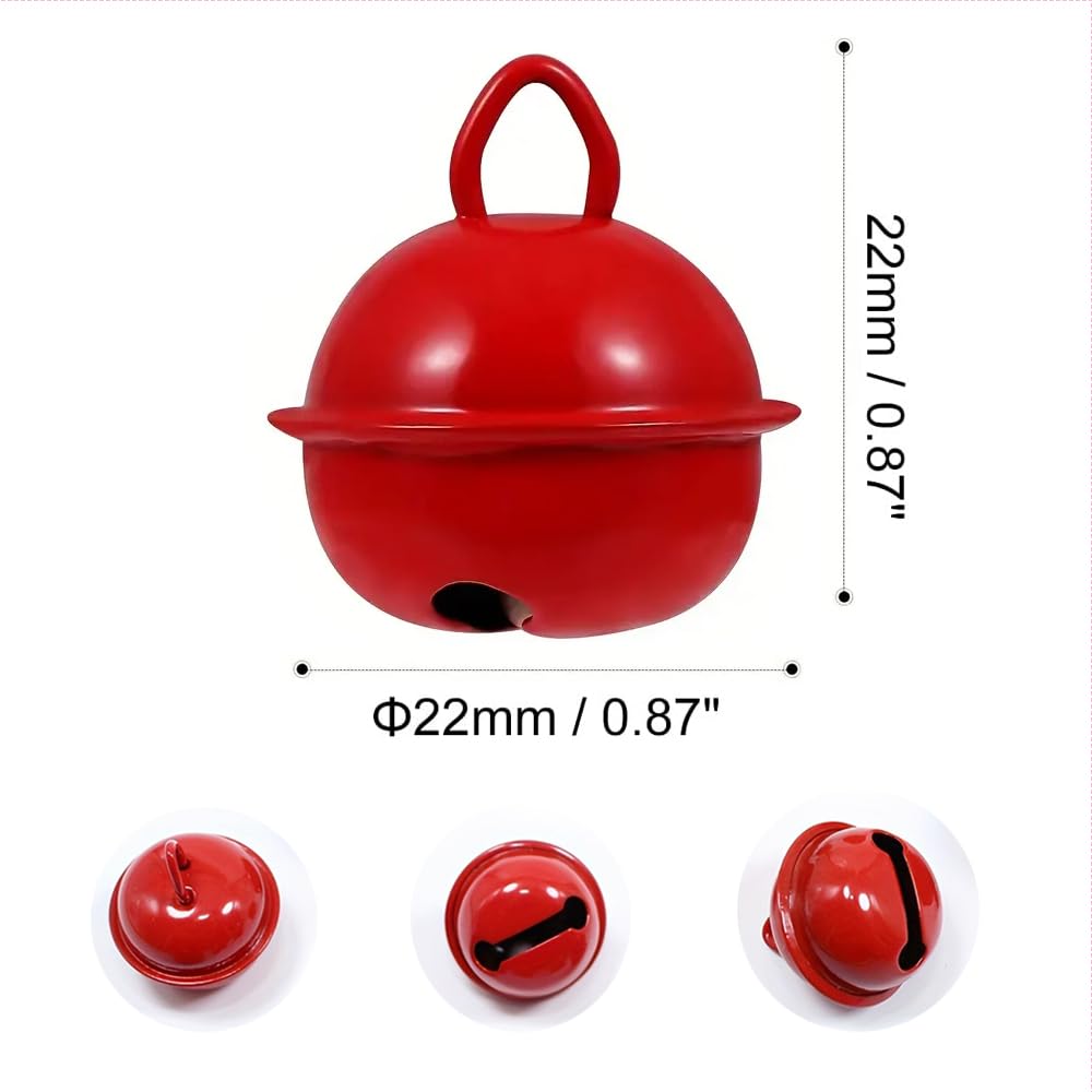 SKYPRO 50 Stück Metall-Glöckchen In Rosa - Perfekt Für Basteln & Weihnachtsdeko