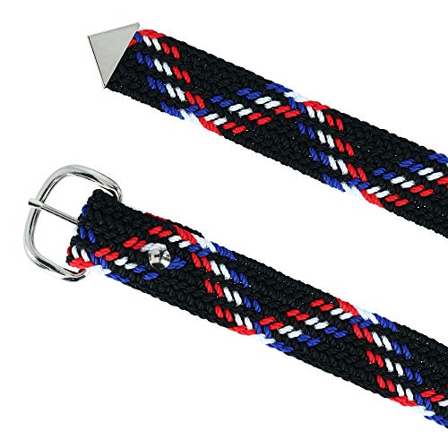 M&F Western Products Double S Men's 52" Braided Belt Patriotic One Size2