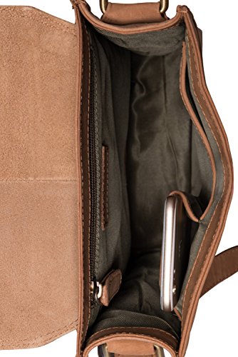 LEABAGS Dover borsa a tracolla vintage in vera