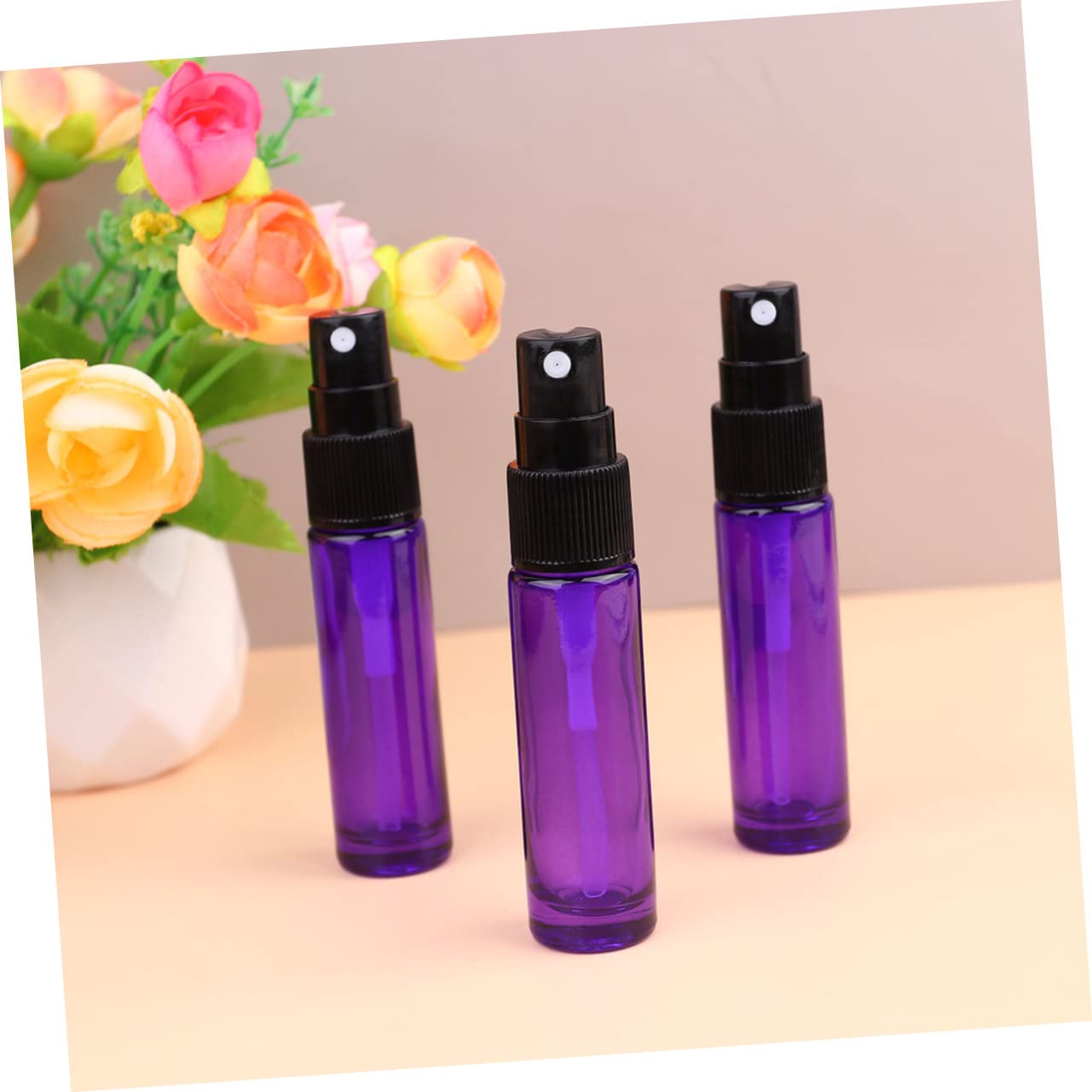 FRCOLOR Wiederbefüllbare Parfüm Sprühflasche Tragbar und Geeignet für Reisen 10ml 20 Stück aus Glas für Parfüm und Eau De Cologne im Outdoor Einsatz