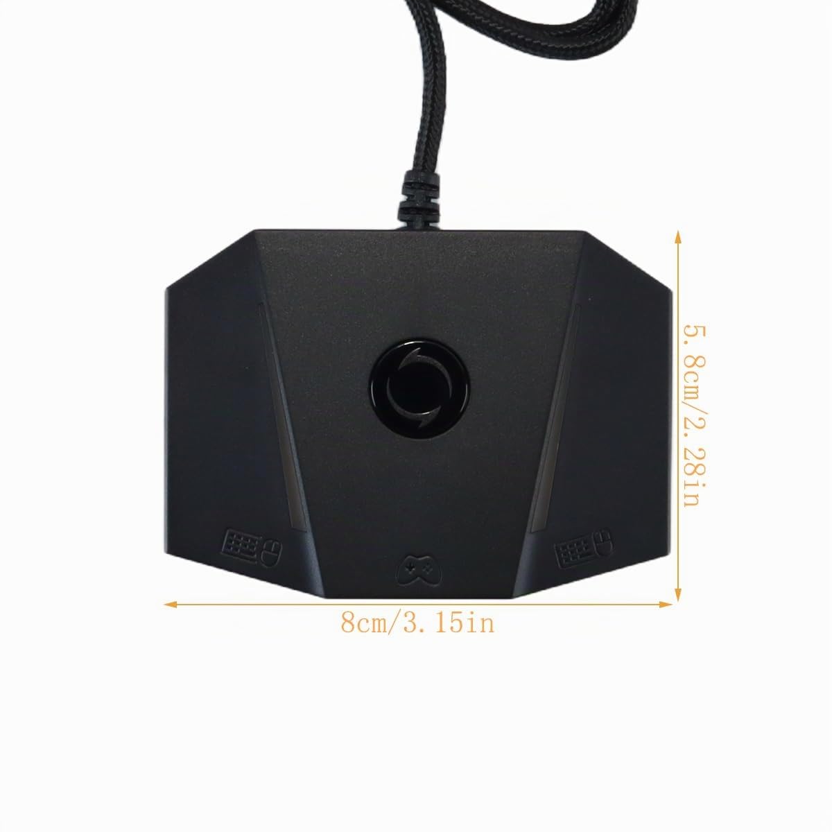 Convertitore mouse e tastiera per console di gioco VX2 AimBox compatibile con P4, Series X/S, One, Switch, adattatore MnK con funzione audio da 3,5 mm per giochi sparatutto