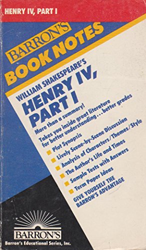 William Shakespeare's Henry Iv, Part One (Barro... 0812034198 Book Cover