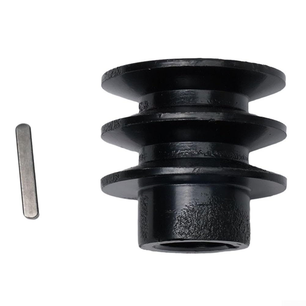 Polea de correa en V doble 20 mm orificio ranura A compatible 168F 170F GX110 7HP Motor transmisión potencia