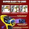 Bullseye Pro Tire Inflator Portable Air Compressor, Car Tire Inflator Portable, Portable Air Pump for Car Tires - 150PSI, 12V DC 1500 mAhs with Tire Pressure Gauge, Rechargeable As Seen On TV(Yellow) #2