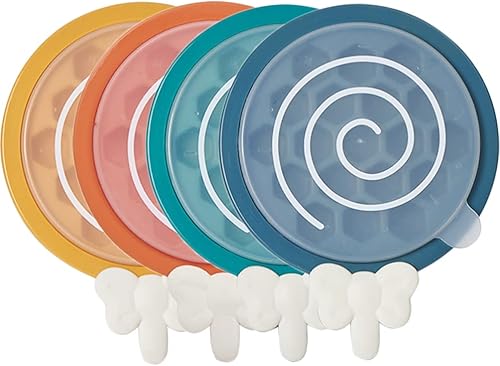 Miniatura 9 de BESPORTBLE 4 bandejas divertidas para cubitos de hielo para niños y niñas, fácil de limpiar, portátil