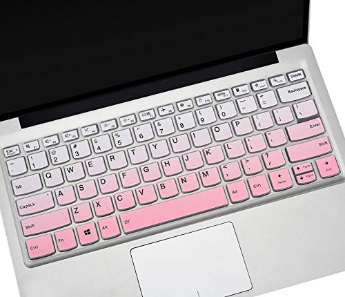Keyboard Cover for Lenovo Flex 5 14 2-in-1 Laptop, Lenovo Idepad S540 14',Lenovo IdeaPad 5 14 inch, Lenovo Ideapad Flex 5 5i 14/Yoga 7i 5i 14/ThinkBook 14 14S G2 Keyboard Skin-Gradual Pink