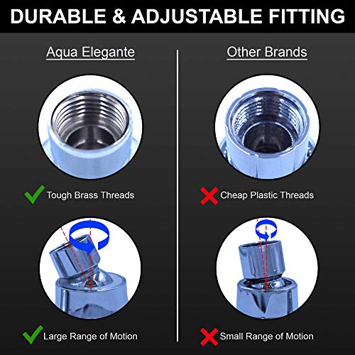 3 Inch Shower Head And Filter - High Pressure Boosting Wall Mount Showerhead For Low Flow Showers With Water Filter To Remove Chlorine & Hard Minerals, 2.5 Gpm - Chrome #TOP3