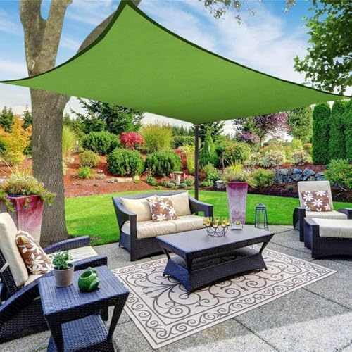 Vela de sombra exterior rectangular con bloqueo UV para jardin y terraza 3