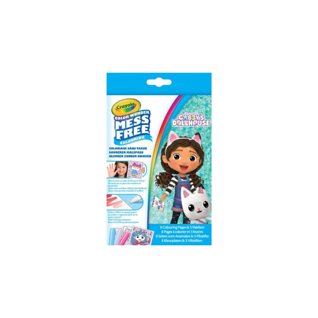 Crayola Multi-Coloured - Creative Game Kit Color Wonder Gabby's Dollhouse - Creative Activities - Coloring Pages - Ages 3+