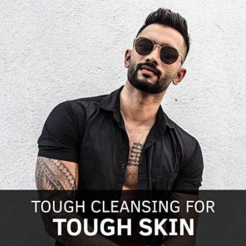 Ustraa Face Scrub for Men - 100g - with Activated charcoal, Tahitian Volcanic Sand & Walnut Granules - Great for Exfoliating skin & facial detox,... - Image 5