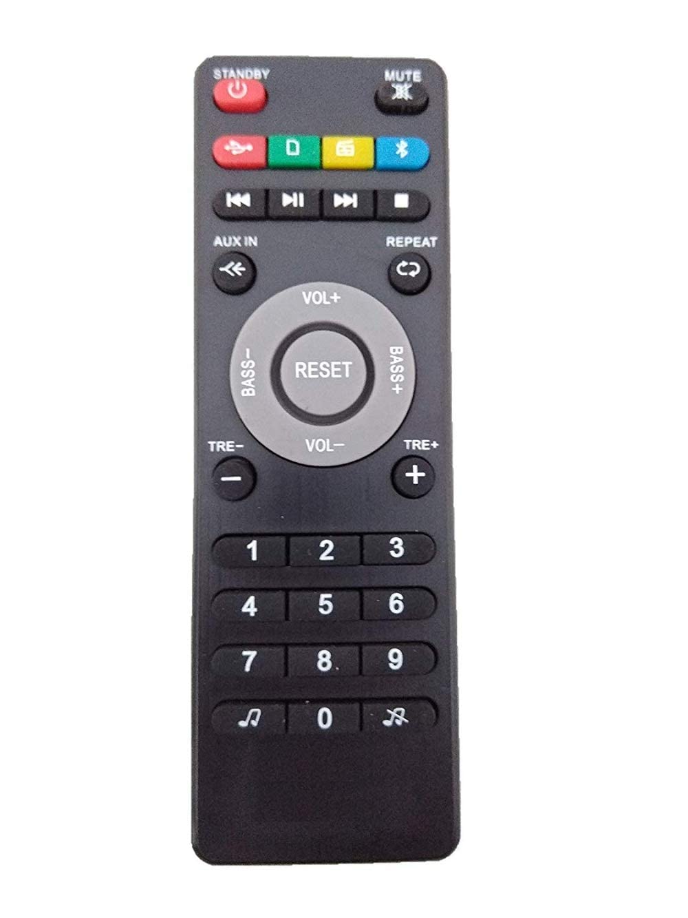 TVE 7 Bluetooth AUX Home Theater System Remote Control Compatible for INTEX Home Theater Remote