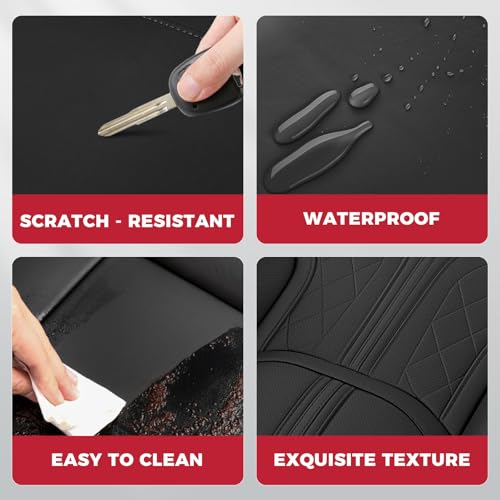 FREESOO Leather Seat Covers for F150