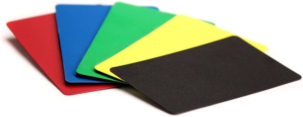 Brybelly Set of 5 Plastic Bridge Size Cut Cards (Assorted Colors)