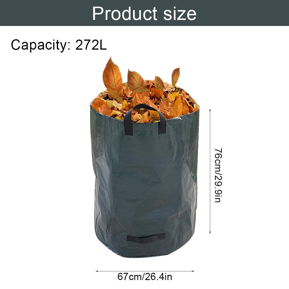 Sacco Per Rifiuti Da Giardino 120L - Riutilizzabile, Autoportante Con Maniglie - Foto 8