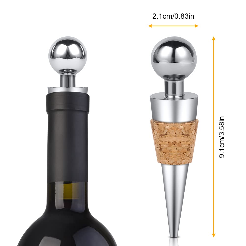 Tappo Per Bottiglia di Vino da 3 Pezzi, Novità Tappi di Sughero Per