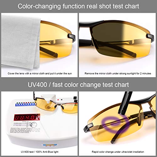 MIRYEA Men Photochromic Polarized UV400 Sports Sunglasses Day and Night Driving Glasses2