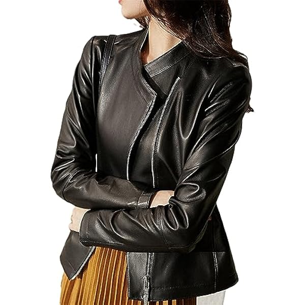 Adhdyuud Vrouwen Casual PU Lederen Jas Herfst Vintage Stand Kraag Rits Jas Motorfiets Jassen Top