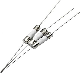 NOVOCE Fusível 200PCS 5 * 20mm fusível de cerâmica de quebra rápida tubo de sopro lento fusível com um pino 5x20mm 250V 0,5A 1A 2A 3A 4A 5A 6A 7A 8A 10A 12A 15A 20A (Cor: 5a, Tamanho: T lento)