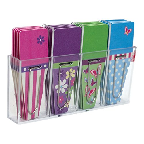 SPRING CLIP FLAGS PINK PURPLE GREEN
