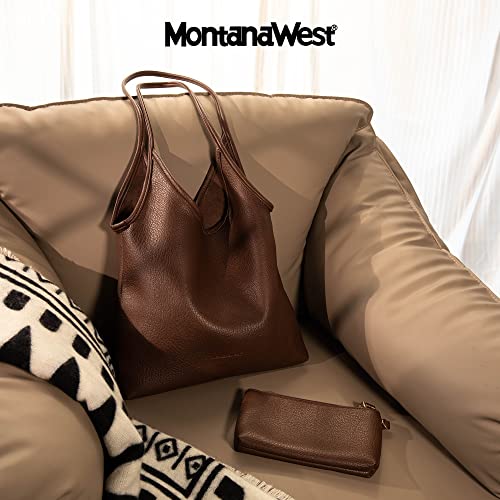 Image of Montana West Slouchy Hobo Bags for Women Soft Designer Shoulder Purses Ladies Top Handle Handbag