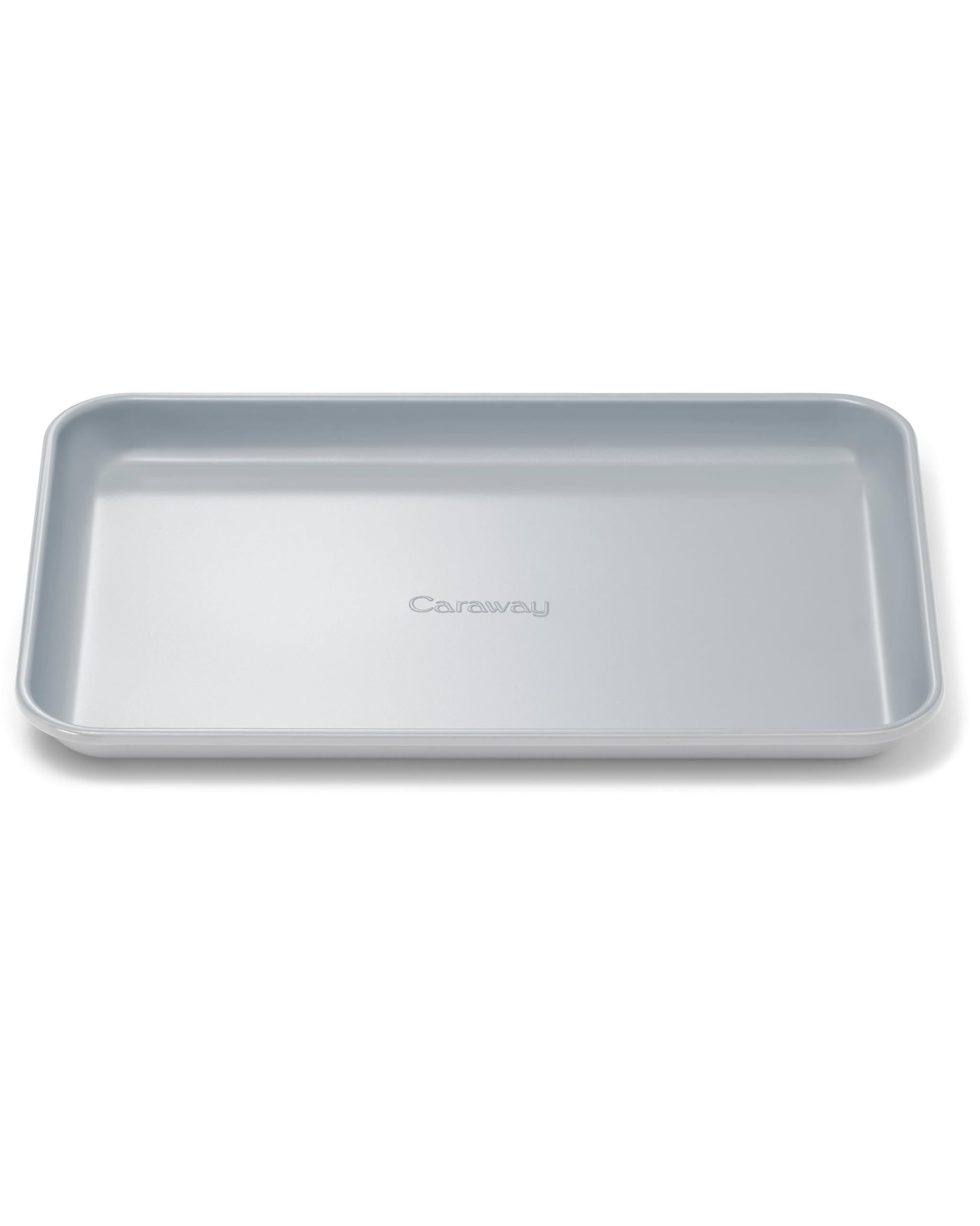 Caraway Nonstick Ceramic Small Baking Sheet (9x13”) – Non-Toxic, PTFE & PFOA Free – Oven Safe – Aluminized Steel Core – Mini Sheet Pan for Baking, Roasting & More - Gray