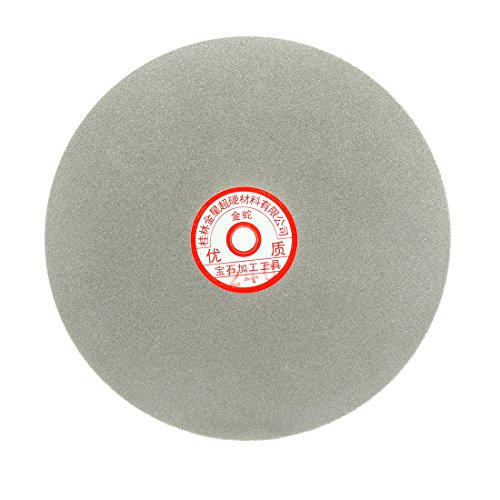 uxcell 200mm 8-inch Grit 240 Diamond Coated Flat Lap Disk Wheel Grinding Sanding Disc
