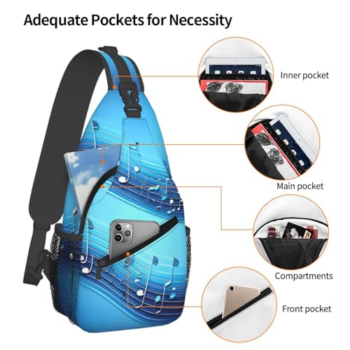 Morrales Crossbody Negro para Senderismo y Uso Urbano miniatura 4