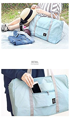 Foldable Travel Bag Luggage Storage For Sports Gym Water Resistant Nylon Canvas Duffel For Men, Women 32 Liter （Green） #TOP4
