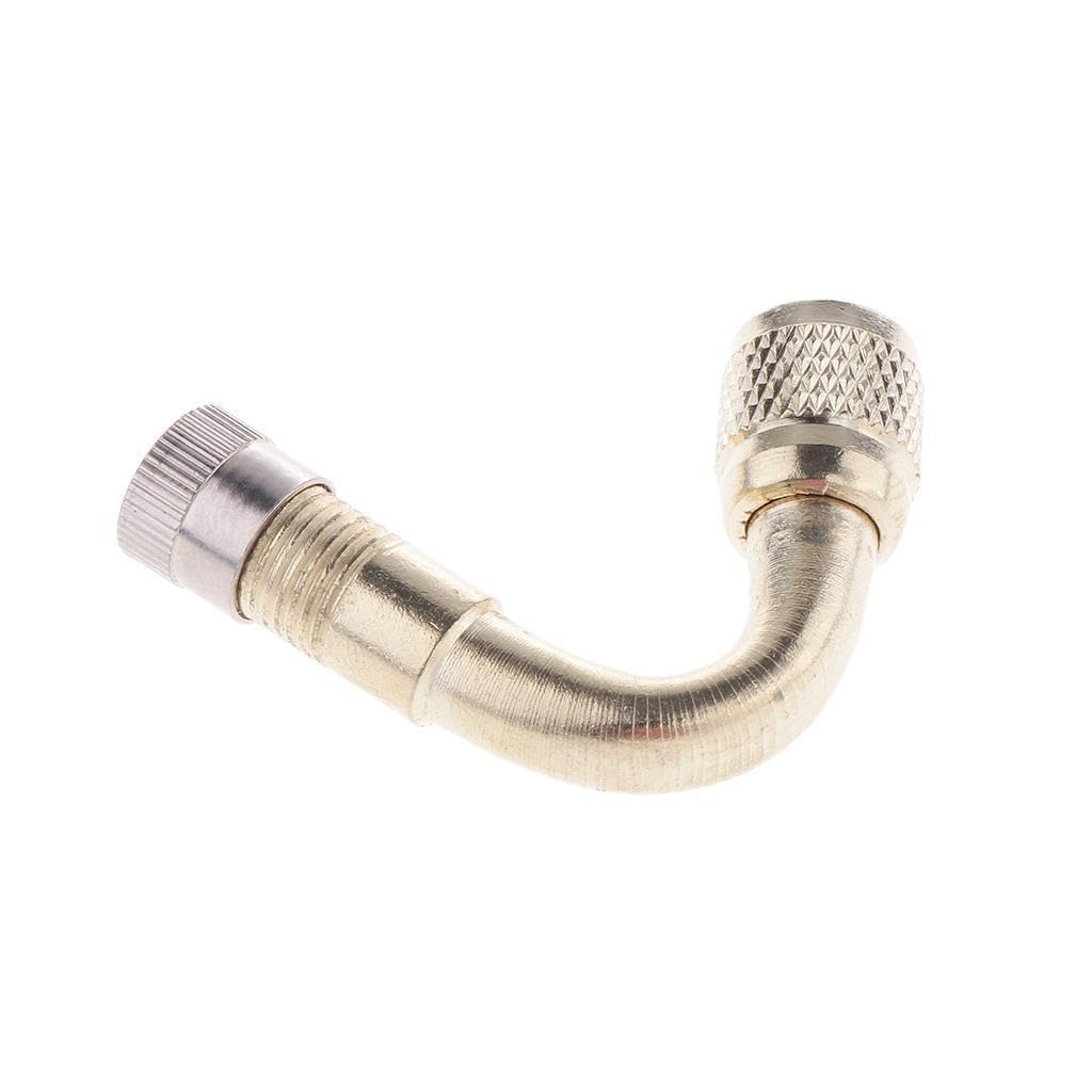Tuxcaxi Wheel Tire Tyre Valve Stem Efficient Angled Extension Copper Checking Inflating Dual Tires Effortless Task Angled Wheel Tire Tyre Valve Adapter 45 Degree