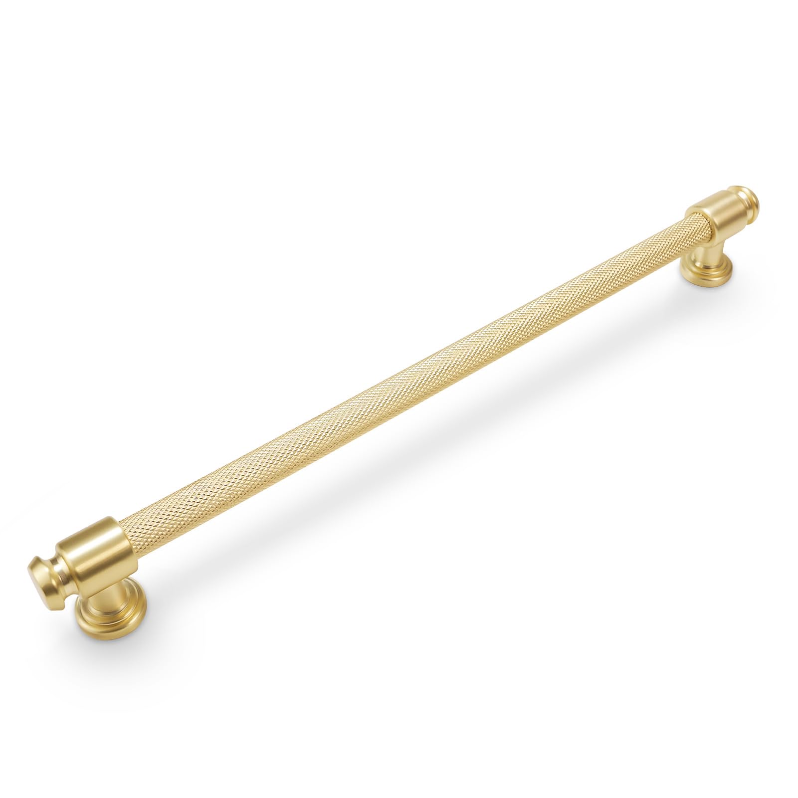 POVEFONK 10 Pack 12-3/5 inch(320mm) Brushed Brass Kitchen Cabinet Handles Cabinet Pulls Gold Drawer Pulls Kitchen Cabinet Hardware Handles Dresser