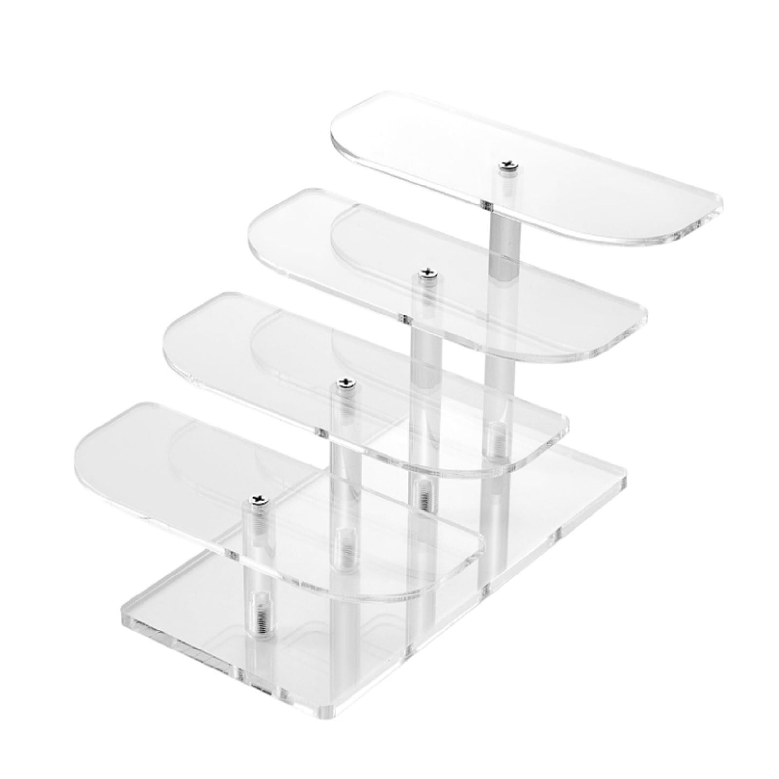 WxuuLTGJR Sunglasses Jewelry Display Stand Multi-Tier Eyewear Tower Organizer Rack Clear Acrylic Jewelry Easel Holder Placement Glasses(24 * 16 * 14cm)