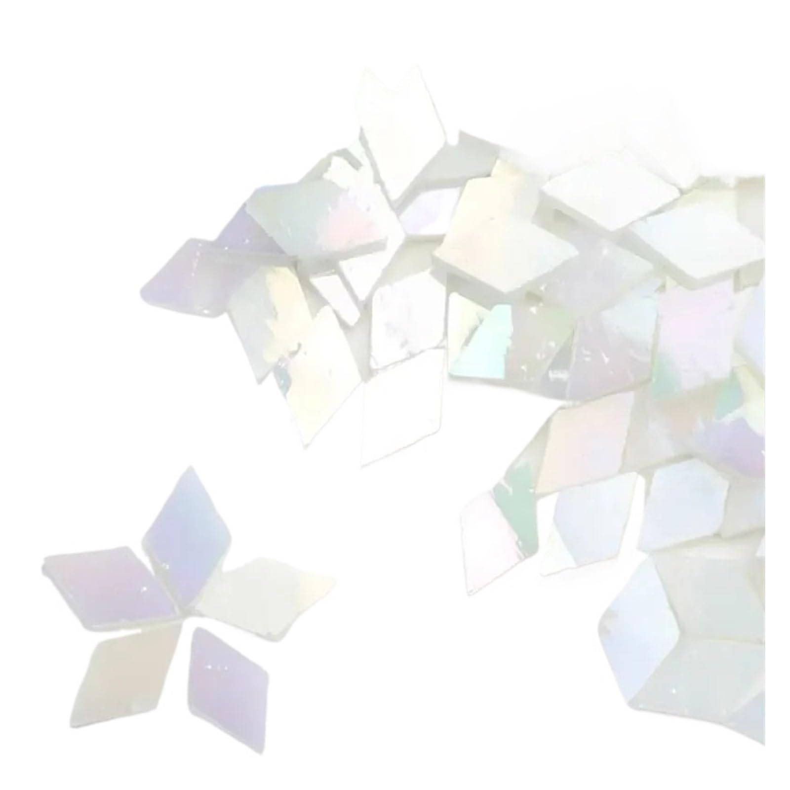 Mixed Colour Stained Glass Mosaic Tiles, Ceramics Mosaic Glass Tiles Multicolor 1cm 50g DIY Craft Hobby Arts Home Wall(Color1)