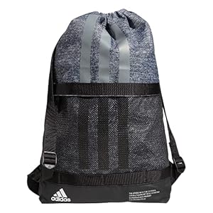 adidas Amplifier II Blocked Sackpack, Jersey Onix Grey/Black, One Size