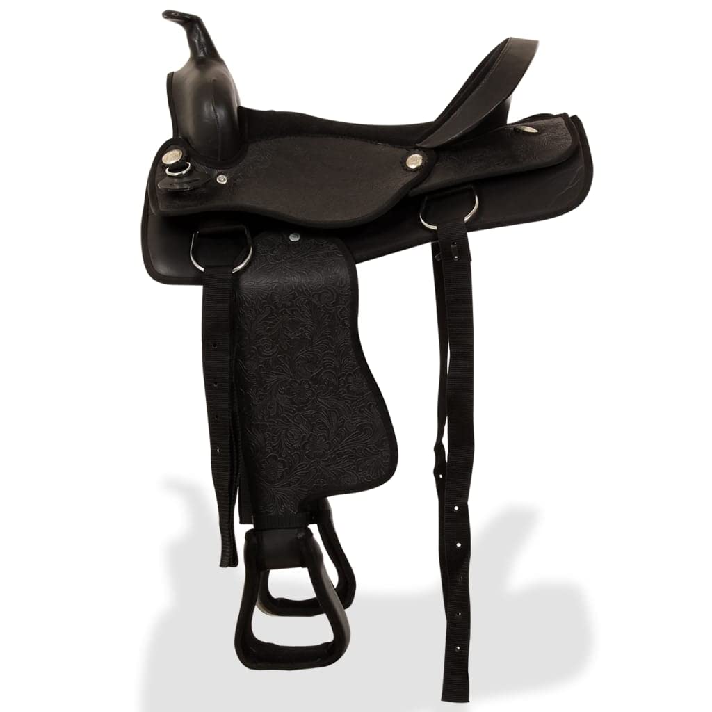 vidaXL Sella di Cavallo in Vera Pelle Sella di Allenamento, Multicolore