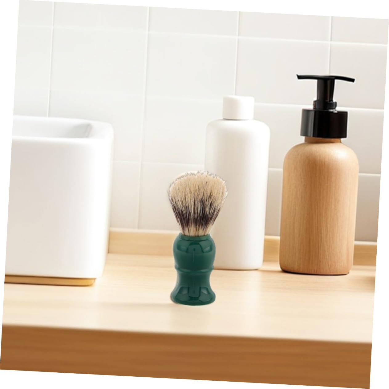 VALICLUD 2pcs Men Shaving Brush Versatile Grooming Tool for Facial Hair Care for Home Travel Use User-friendly Design for Beard Types