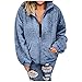 Dasongff Vestes Teddy Femme Oversize Manteaux Femme Grandes Tailles Cardigan en Peluche Blouson Polaire Femme Chaude Jacket Zippé Oversize Femmes Tops Doux Coupe Moelleux Hairy