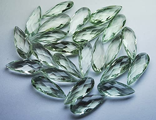 Améthyste verte taillée 8x20mm pierre naturelle pour bijoux