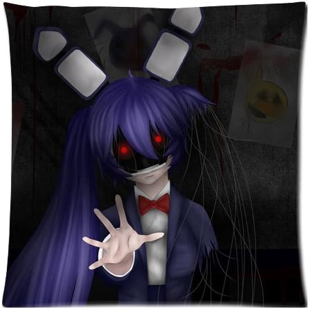 Fnaf Five Nights at Freddy's Bonnie Pillow Cases Cover 18x18 inch Cushion Case