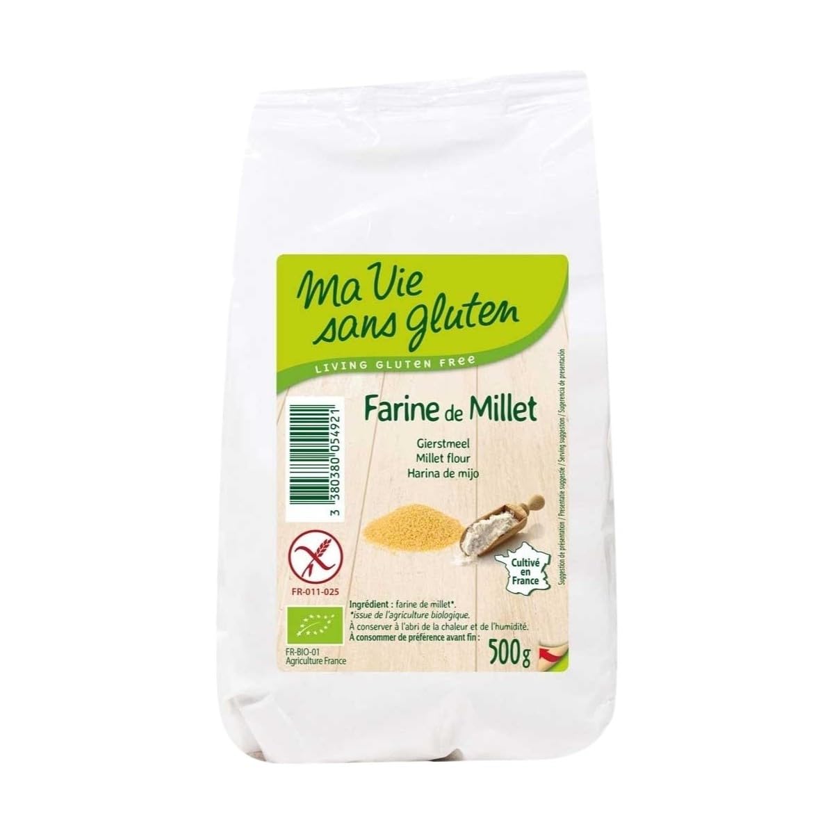 Ma Vie Sans gluten Farine de Millet - 500 g - 1 Unité - bio