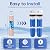 ICEPURE 2-Stage 20" x 4.5" Whole House Water Filter Combo Set, 20 Inch CTO Carbon Block Cartridge and KDF Heavy Metal Removal Water Filter Replacement for FC25B, CB-BB-20, DB20P, Pack of 1