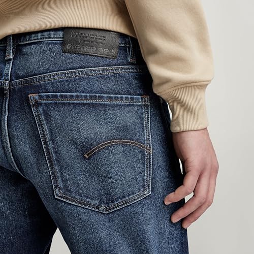 G-STAR Raw - Mens Mosa Straight Jeans, Color Worn in Stratos, Size: 29W x 30L3