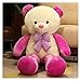 yywl Giocattoli di Peluche 1pc 60cm Carino Orsacchiotto con Bow Peluche Giocattoli Grandi orsi Cuscino Bambole morbide di Giocattoli Morbidi Amanti Ragazze Regalo di Compleanno (Color : Pink)