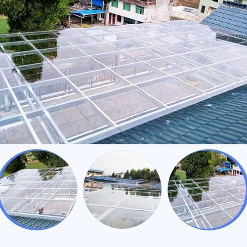 Couverture de toit de terrasse en plastique transparent polycarbonate